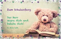 Doppelkarte - Zum Schulanfang - 4Mo 6,24